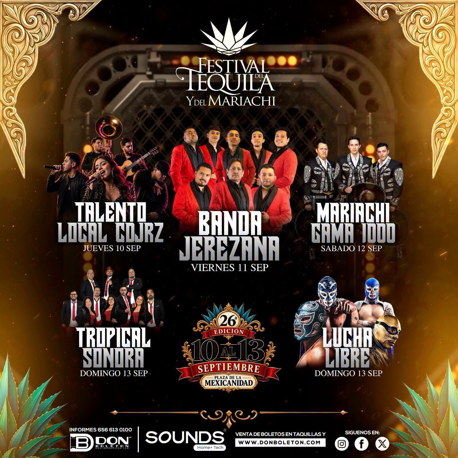 cartelera festival del mariachi y el tequila juárez 2026