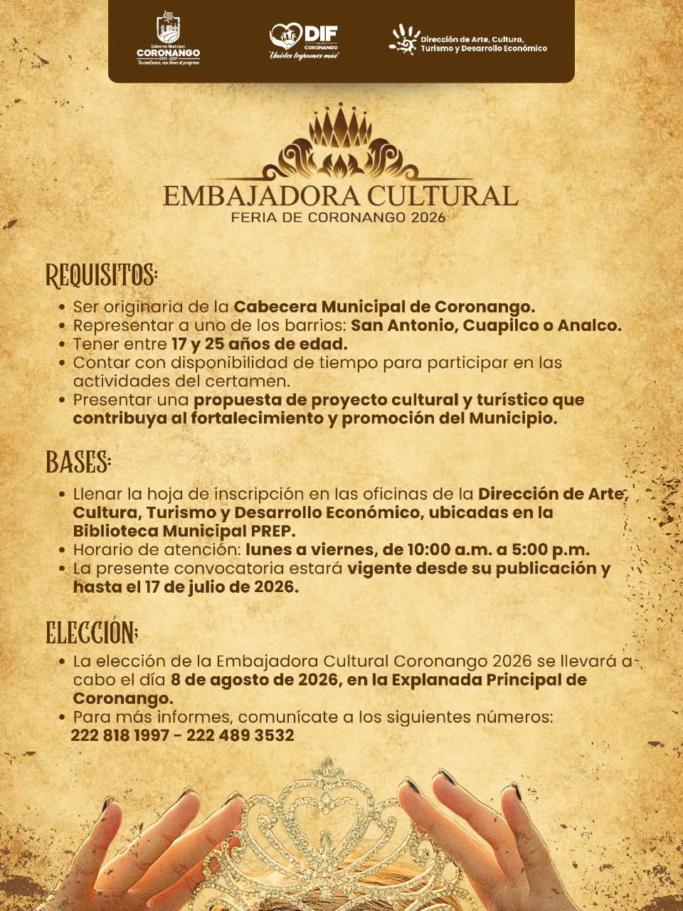 embajadora feria coronngo 2026