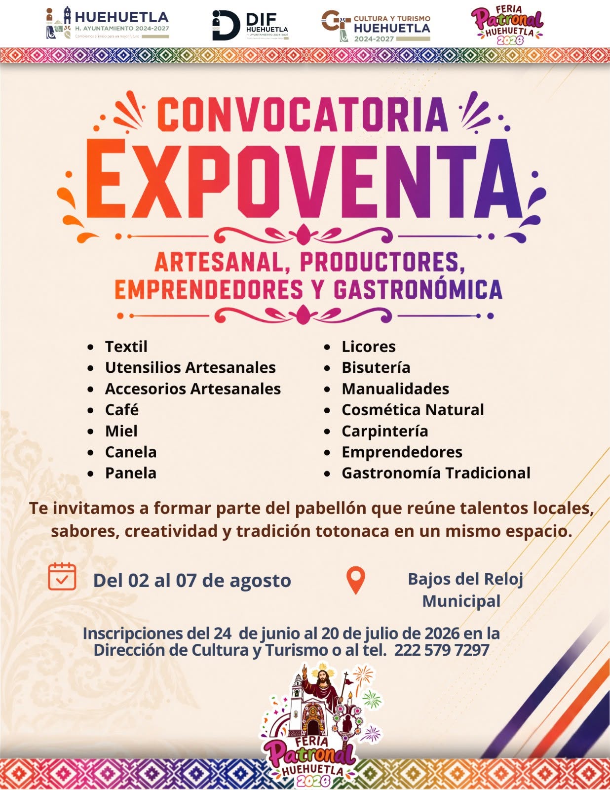 convocatoria expositores huehuetla