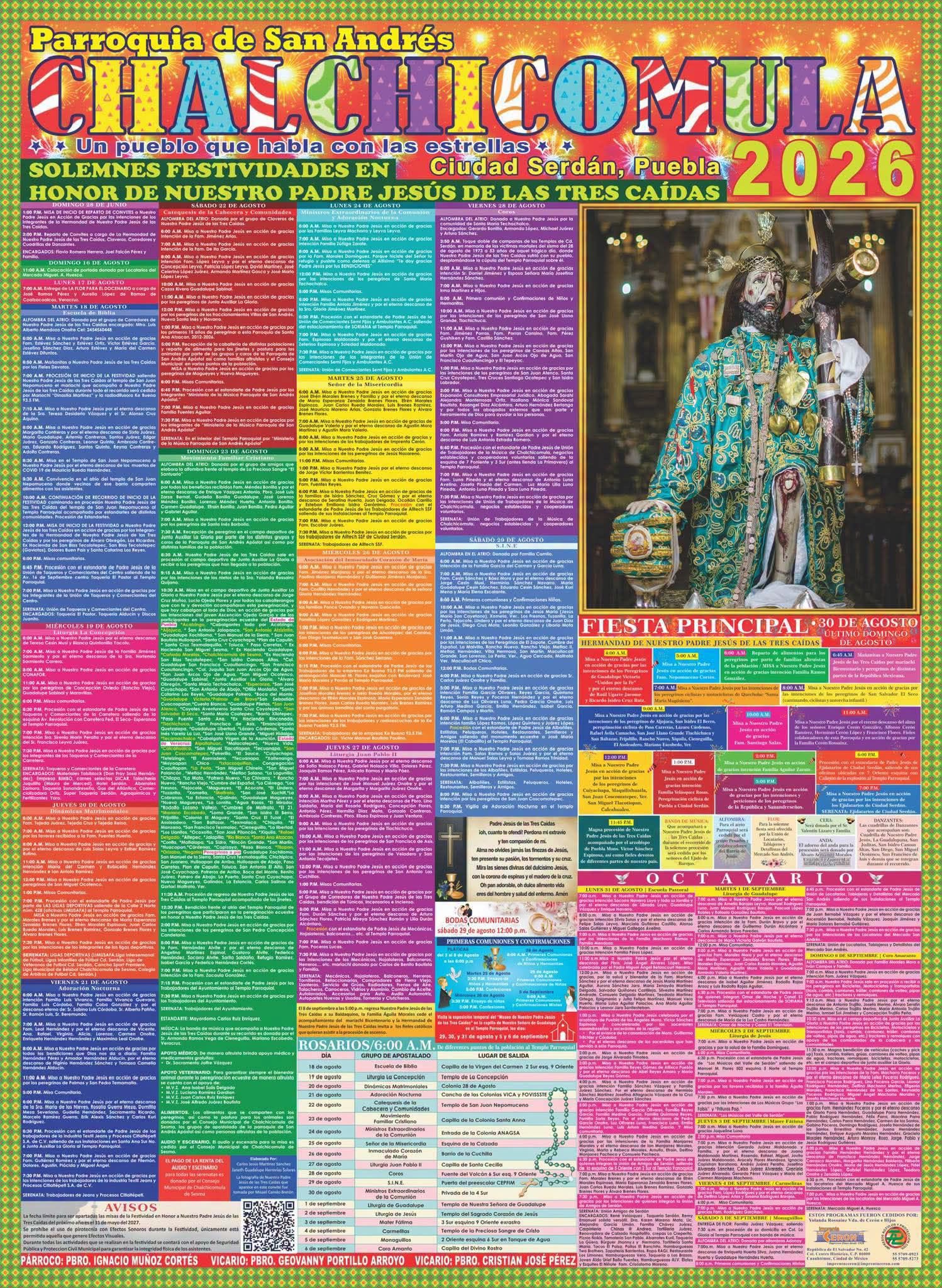 feria chalchicomula 2026 programa religioso
