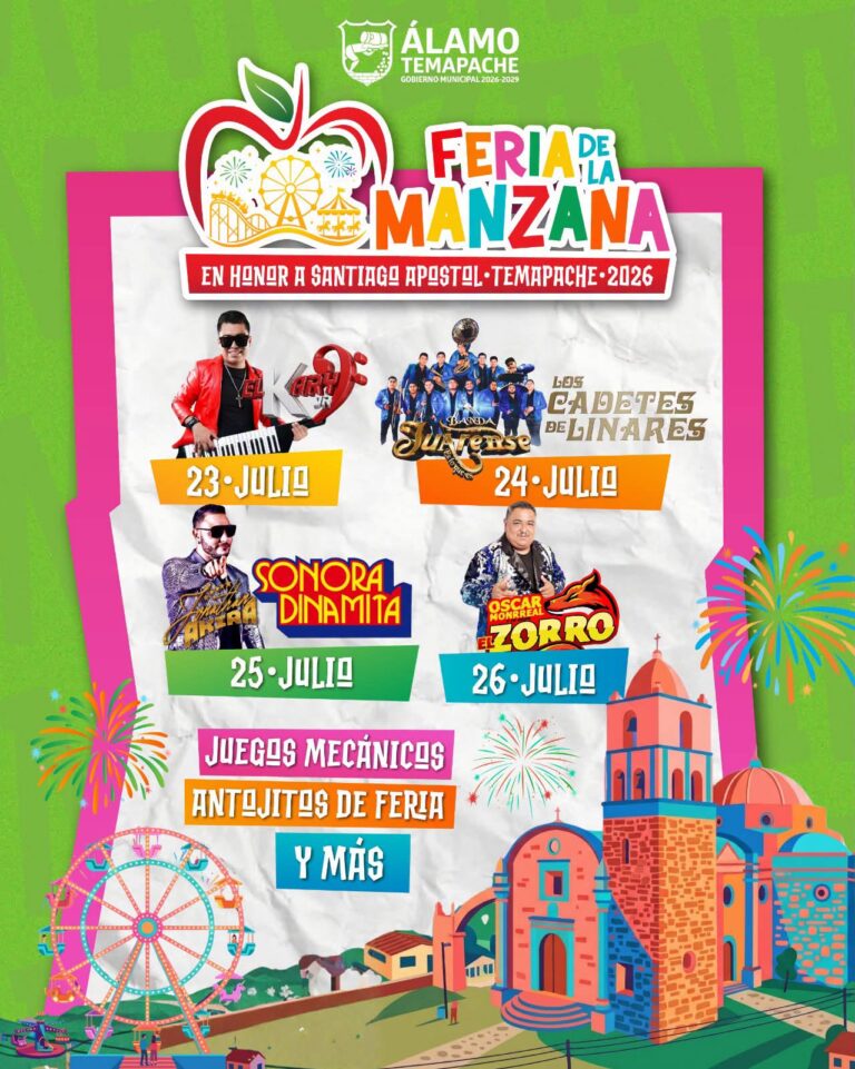 feria de la manzana álamo temapache 2026