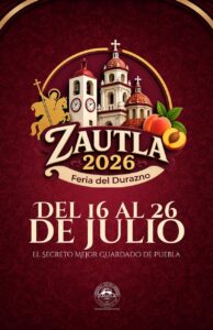 feria del durazno zautla 2026