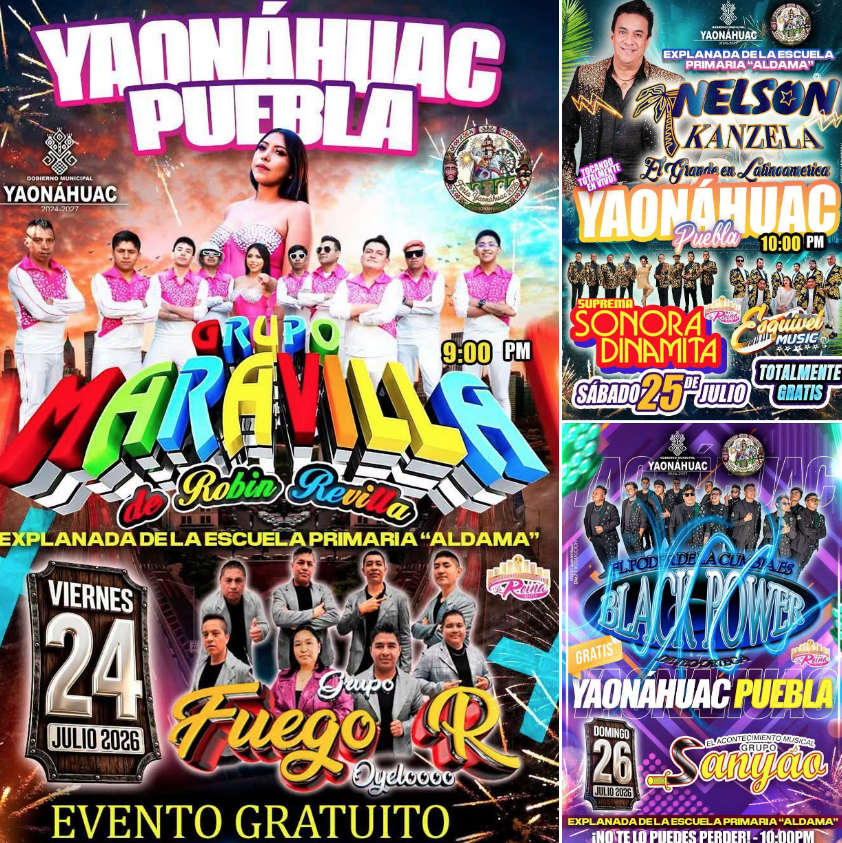eventos de la feria yaonáhuac 2026