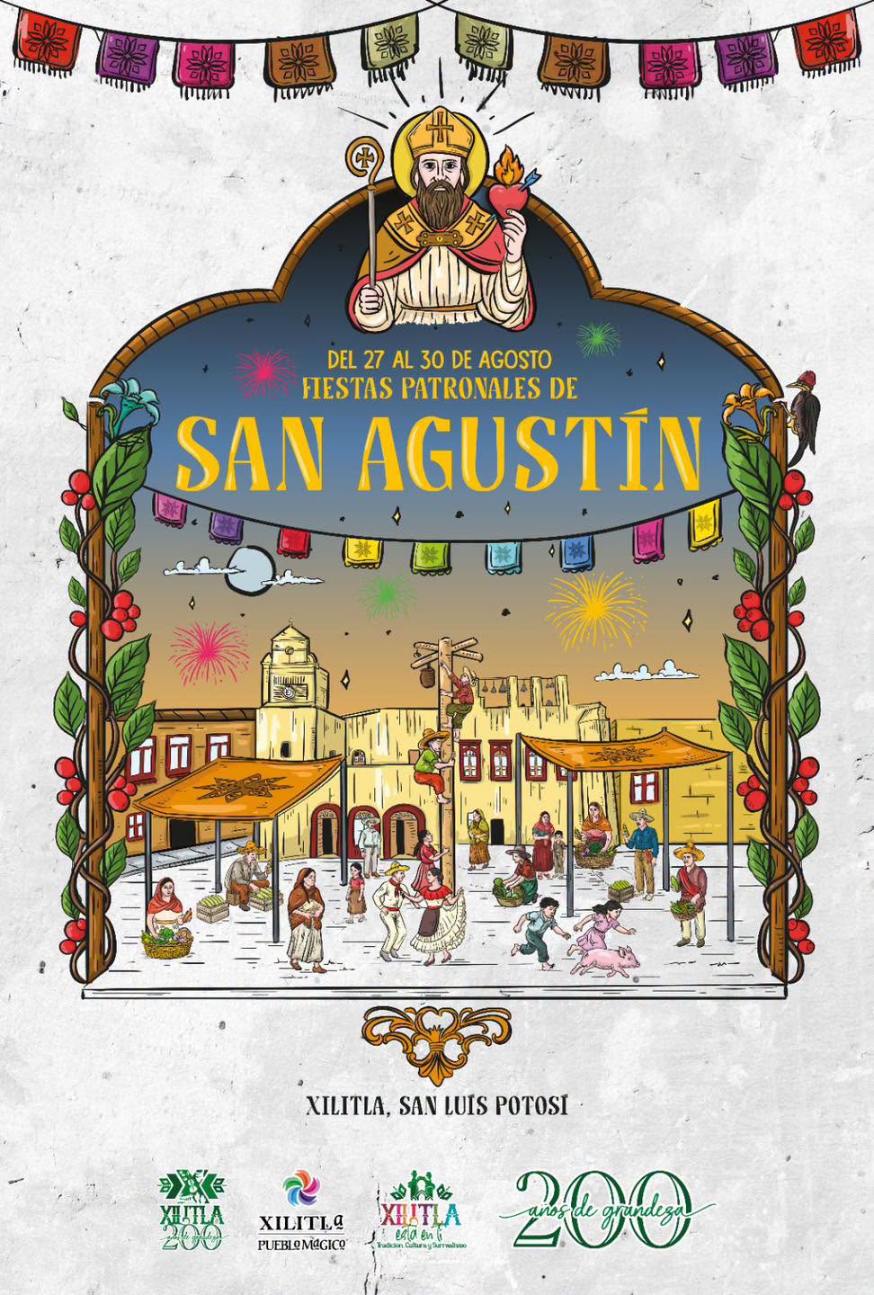 fiestas patronales san agustín xilitla 2026