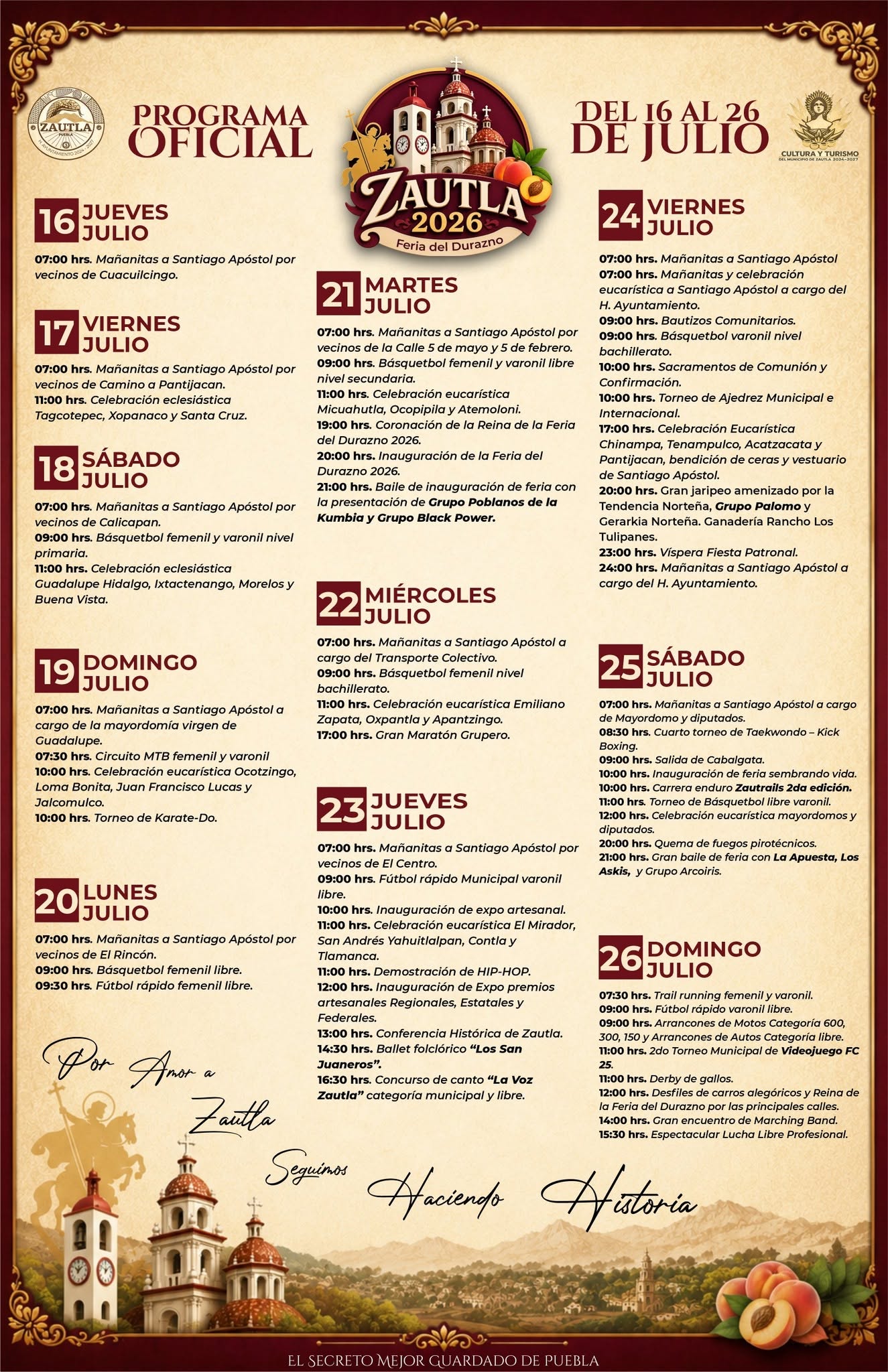 programa completo feria zautla 2026