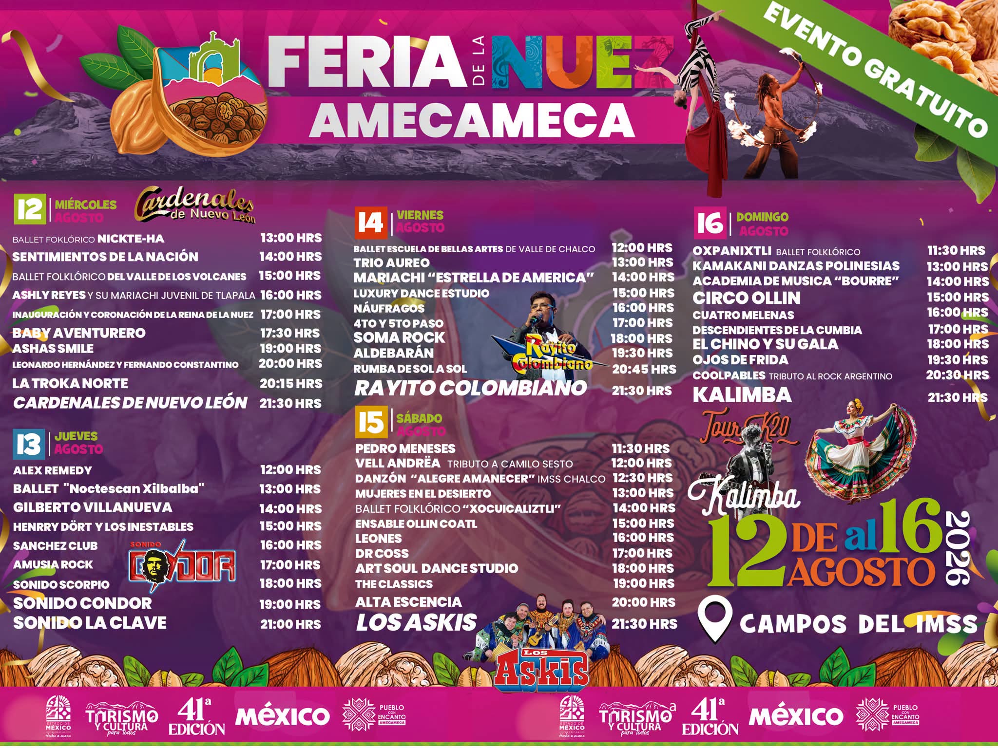 programa feria de la nuez amecameca 2026