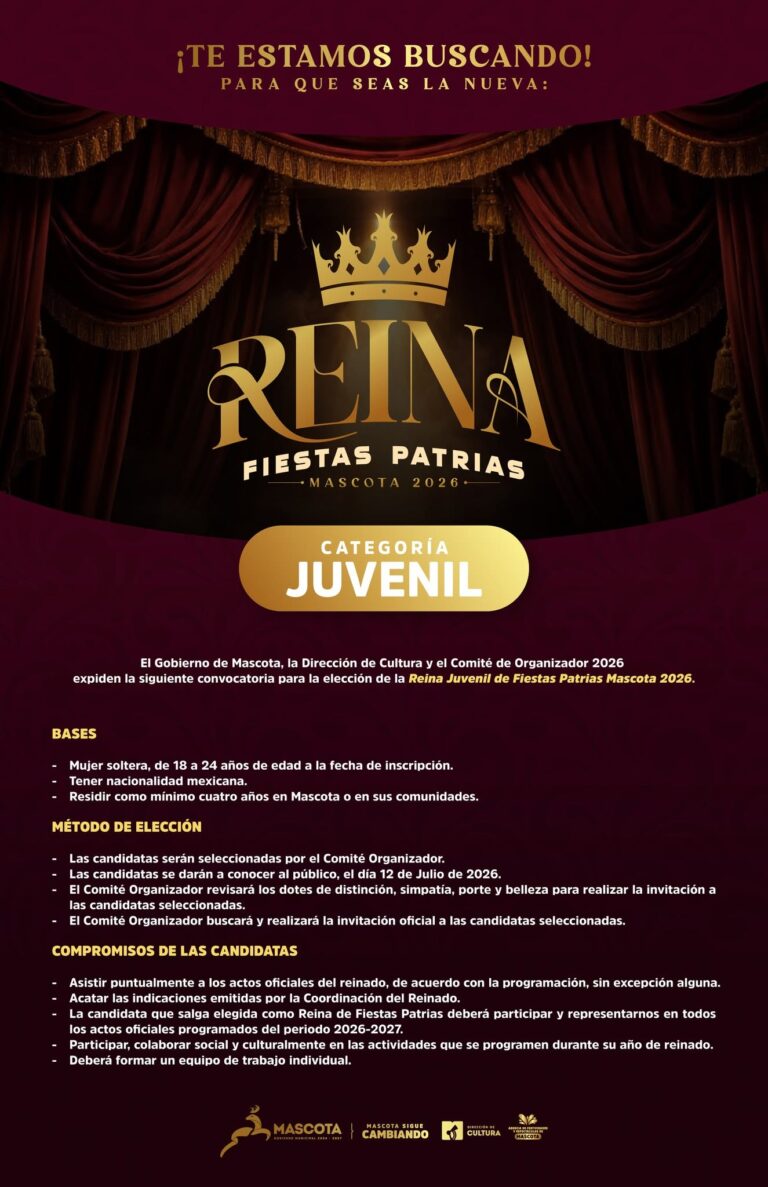 convocatoria reina fiestas patrias mascota 2026