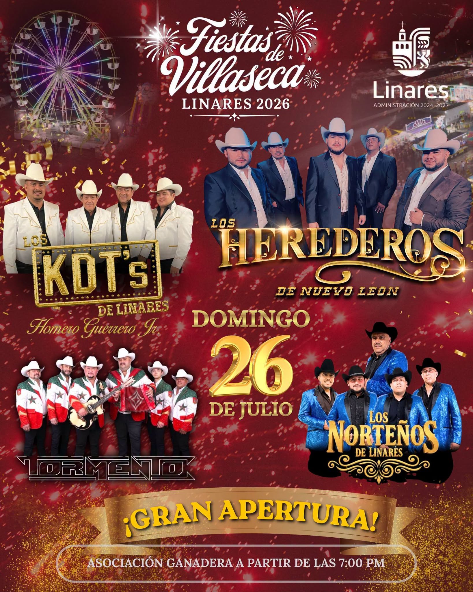 fiestas villaseca linares 2026