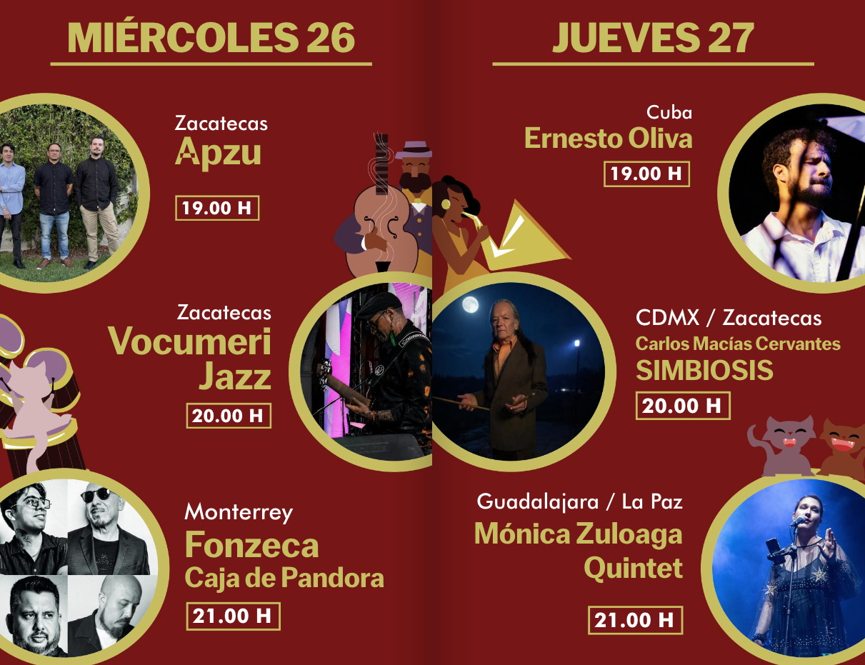 programa festival de jazz y blues zacatecas 2026