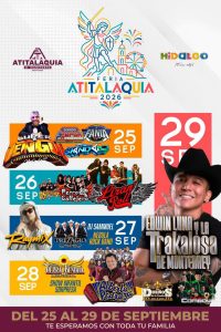Cartelera Feria Atitalaquia 2026