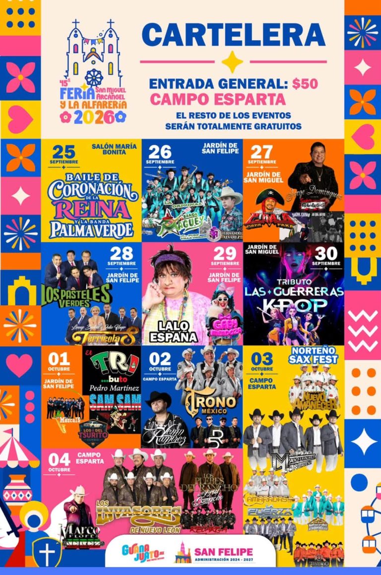 cartelera feria san miguel arcagel y alfareria 2026