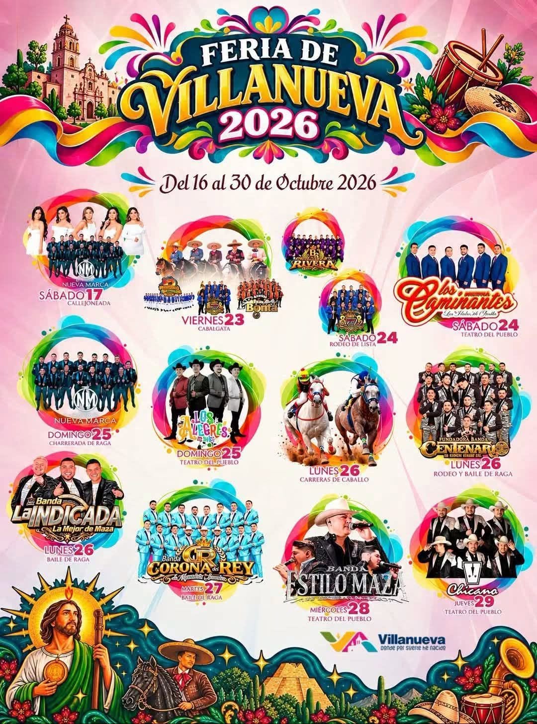 cartelera feria villanueva 2026