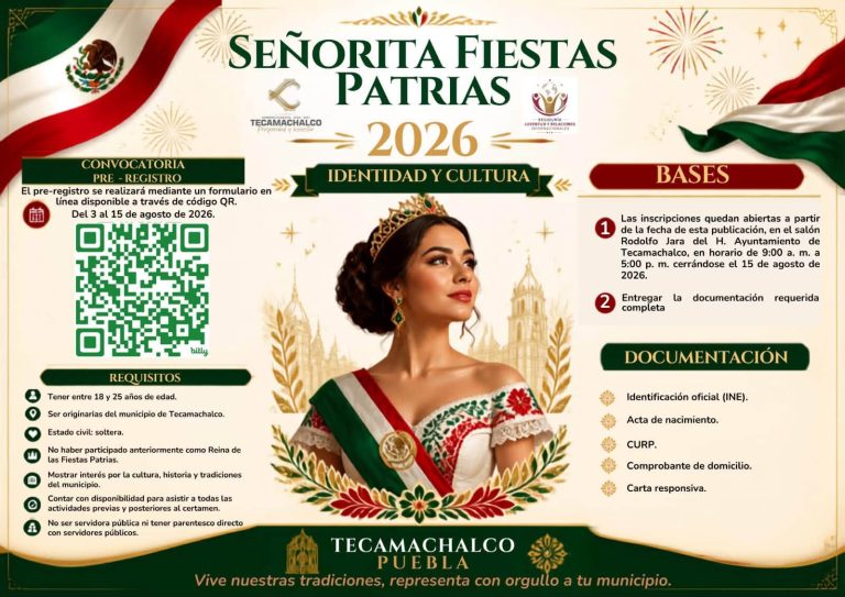 convocatoria fiestas patrias tecamachalco 2026