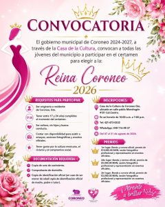 convocatoria reina feria coroneo 2026