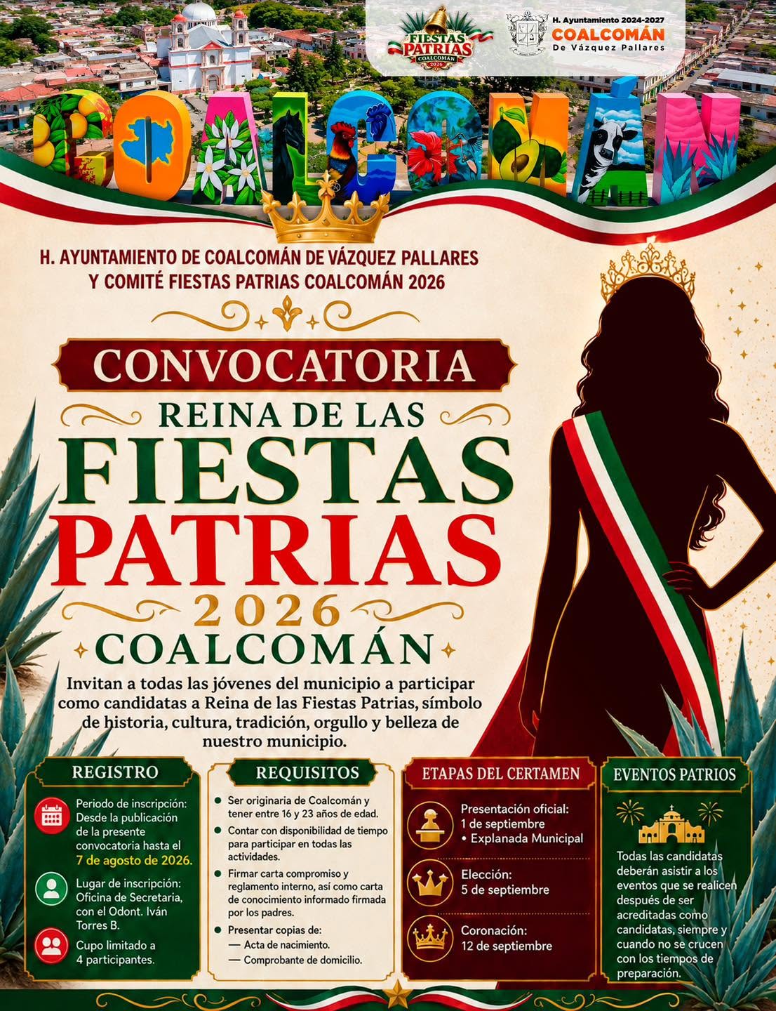 convocatoria reina fiestas patrias coalco mán 2026