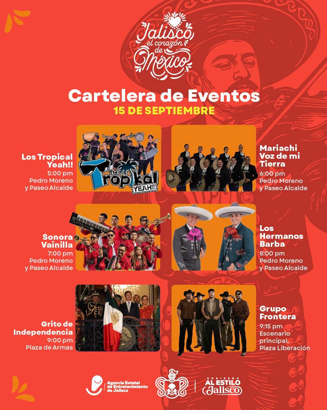 eventos 15 de septiembre guadalajara
