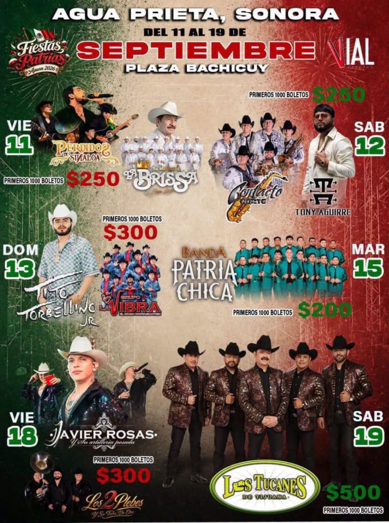fiestas patrias agua prieta 2026