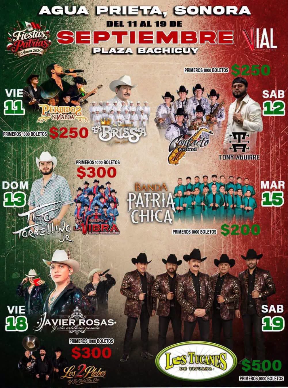 fiestas patrias agua prieta 2026