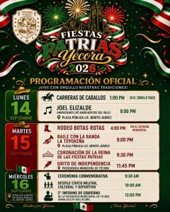 fiestas patrias yecora 2026