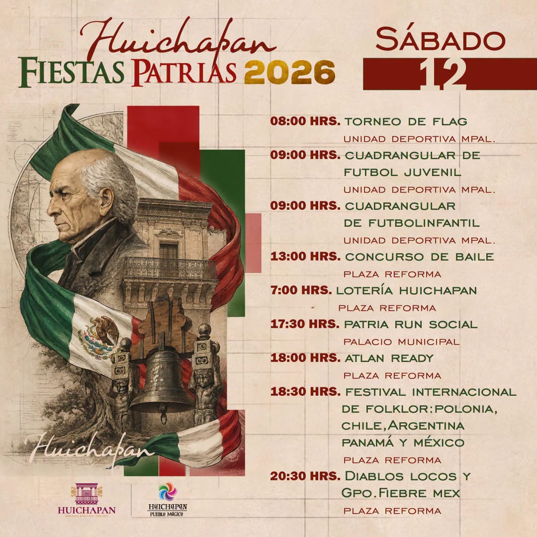 programa fiestas patrias huichapan 2026