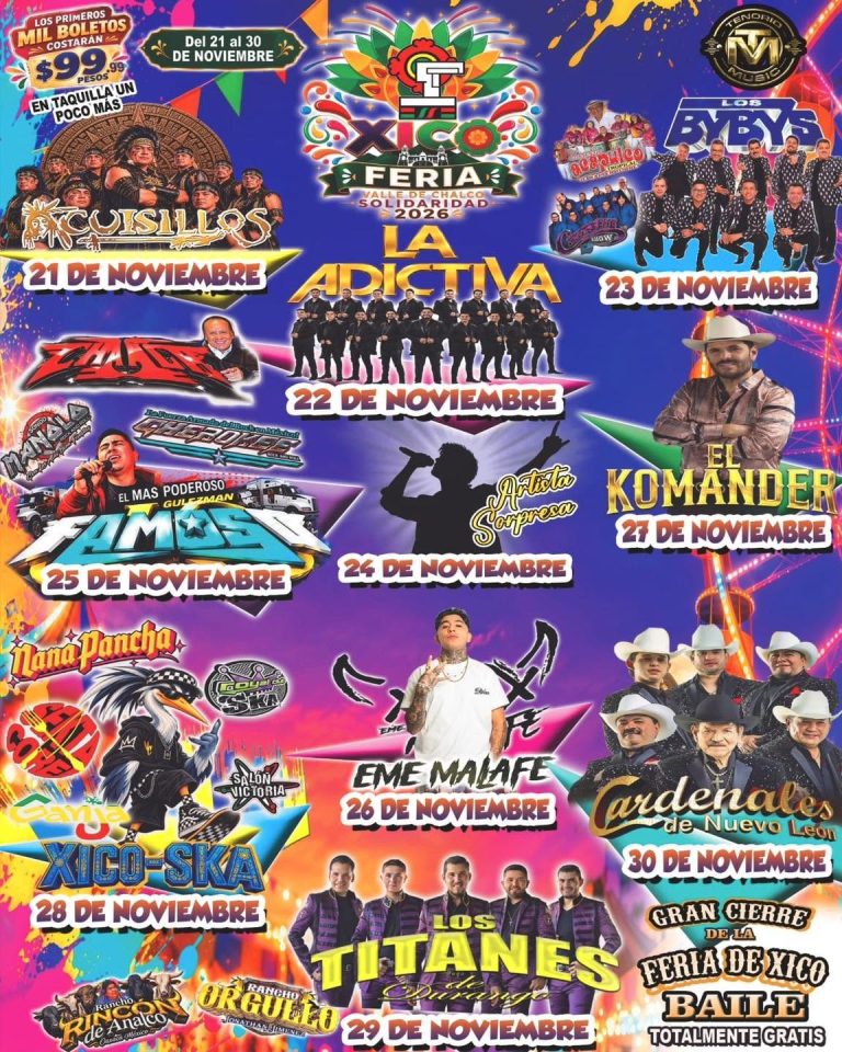 cartelera feria valle de chalco 2026