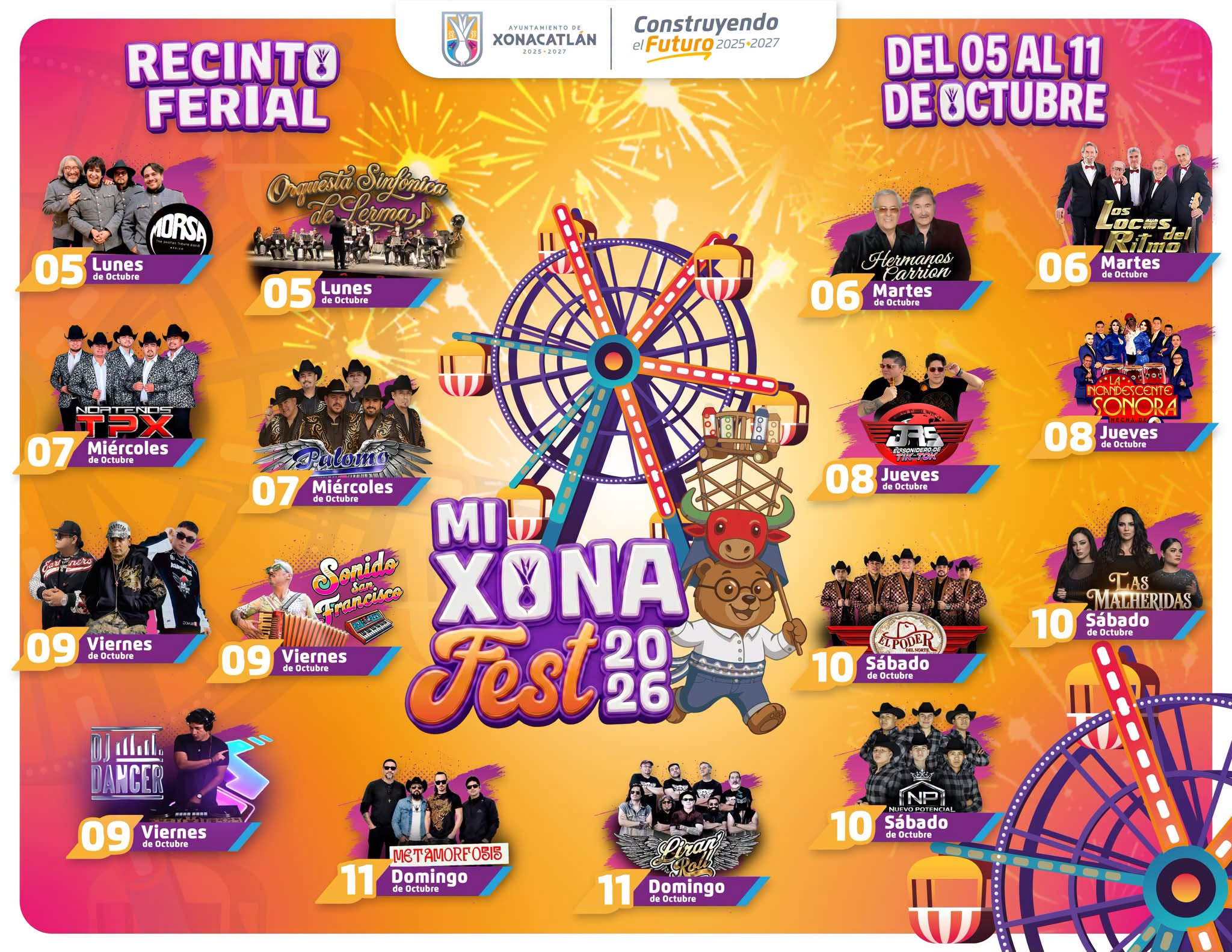 cartelera mi xona fest 2026