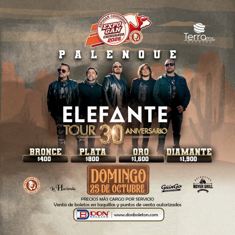elefante palenque expogan chihuahua 2026
