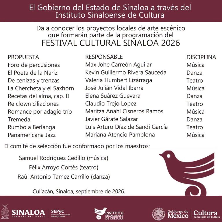 festival cultural sinaloa 2026