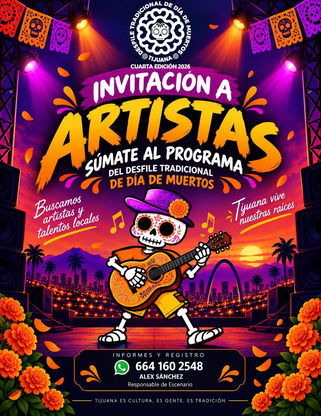 convocatoria desfile tijuana dia de muertos