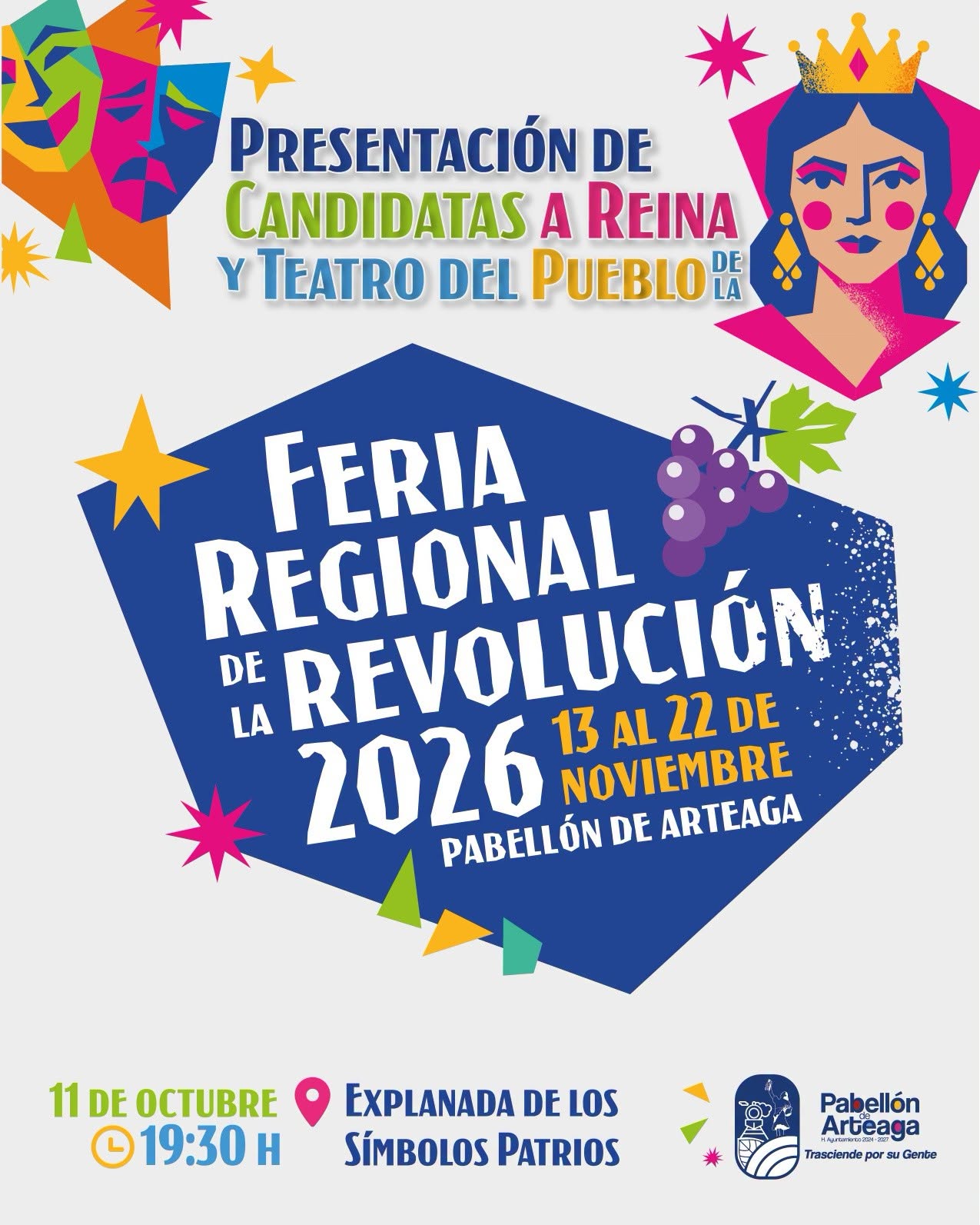 presentación de candidatas a reina feria pabellón de arteaga 2026