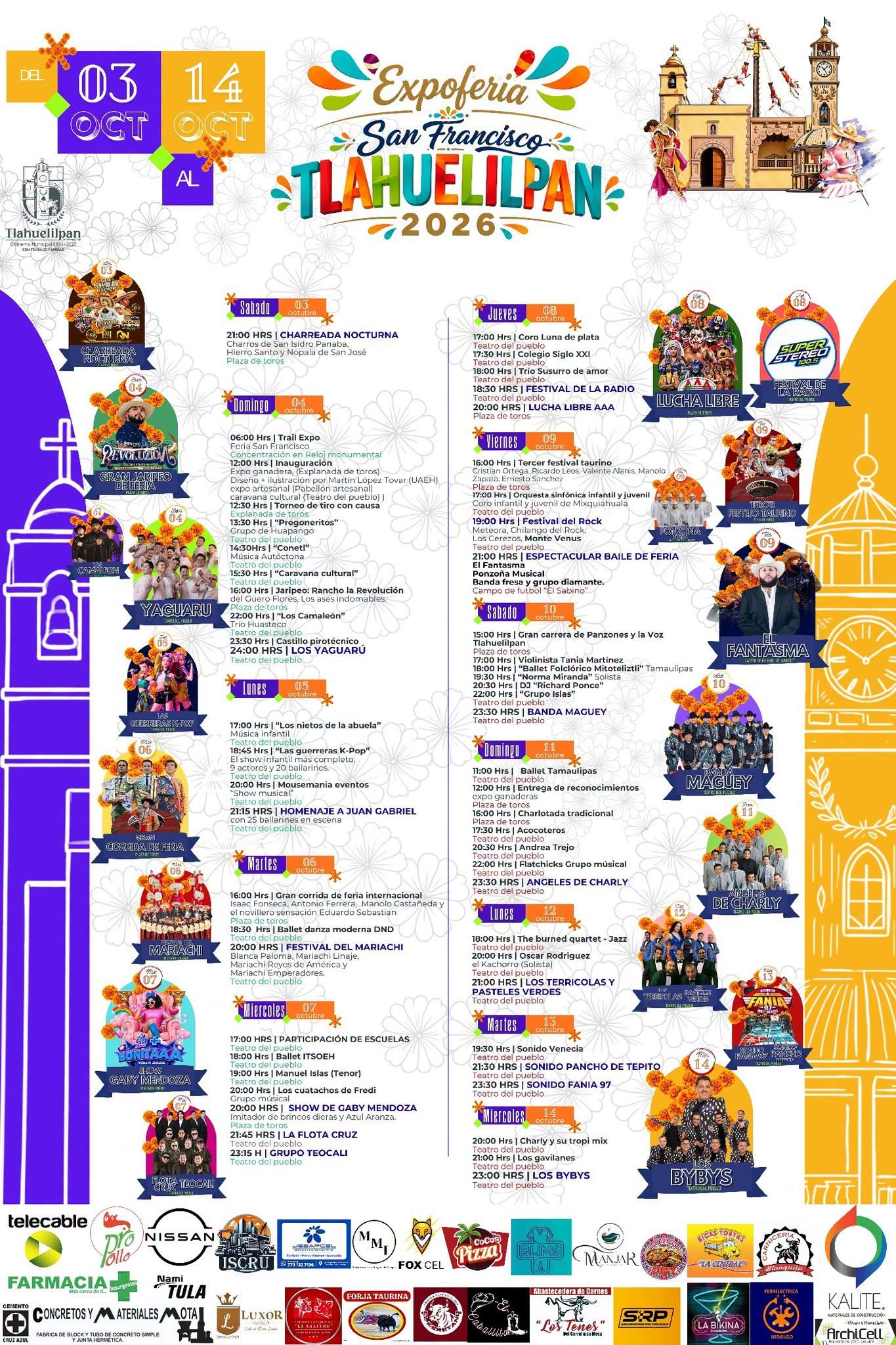 programa completo feria tlahuelilpan 2026