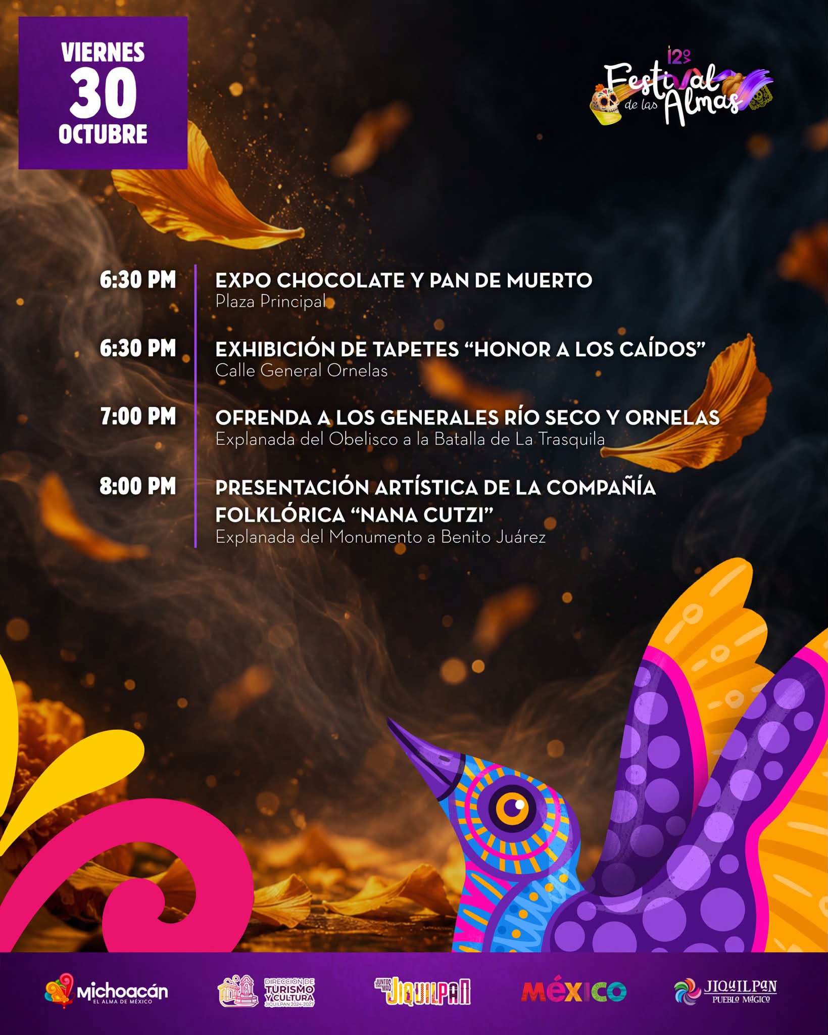 festival de las almas jiquilpan 2026 30 de octubre