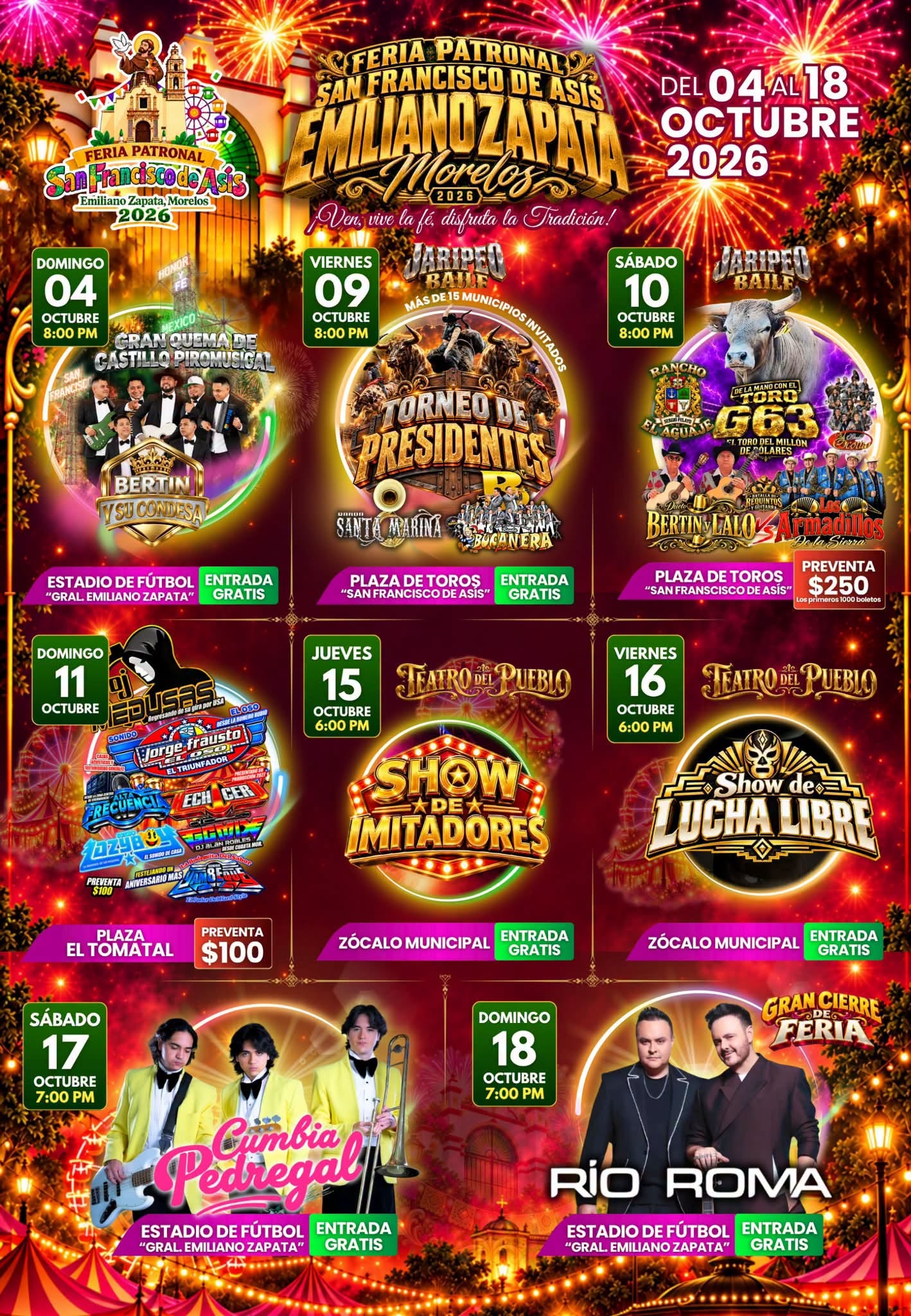 feria emiliano zapata morelos 2026