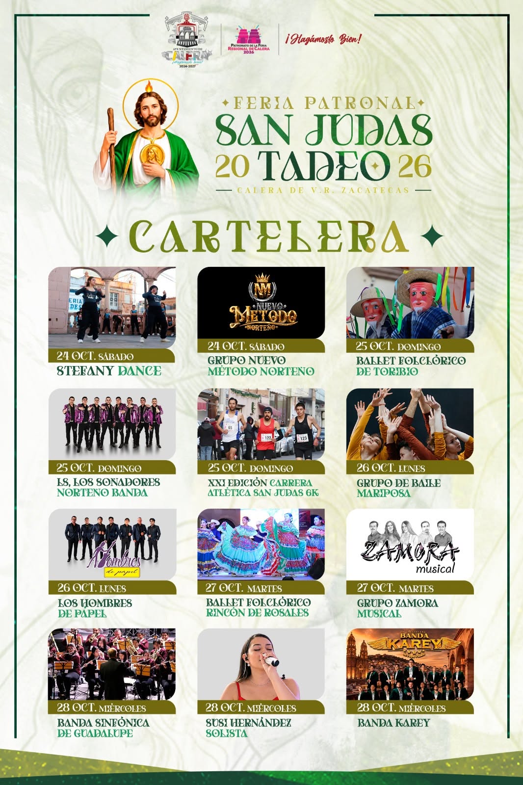 feria patronal san judas calera 2026