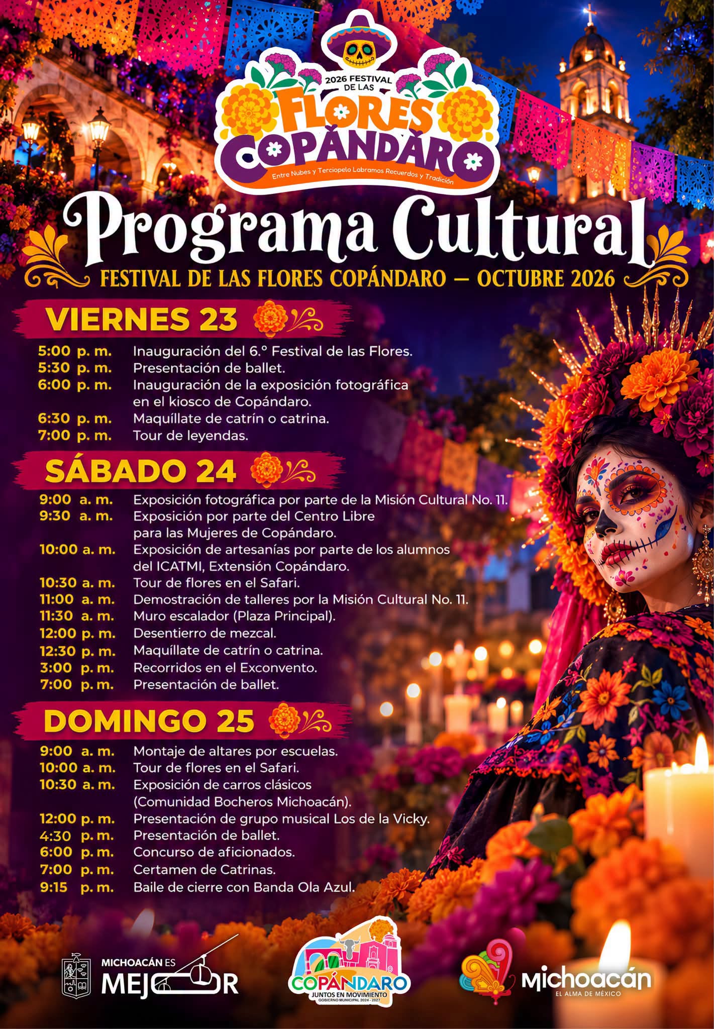 festival de las flores copándaro 2026