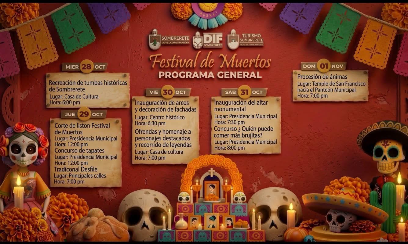 festival día de muertos sombrerete 2026