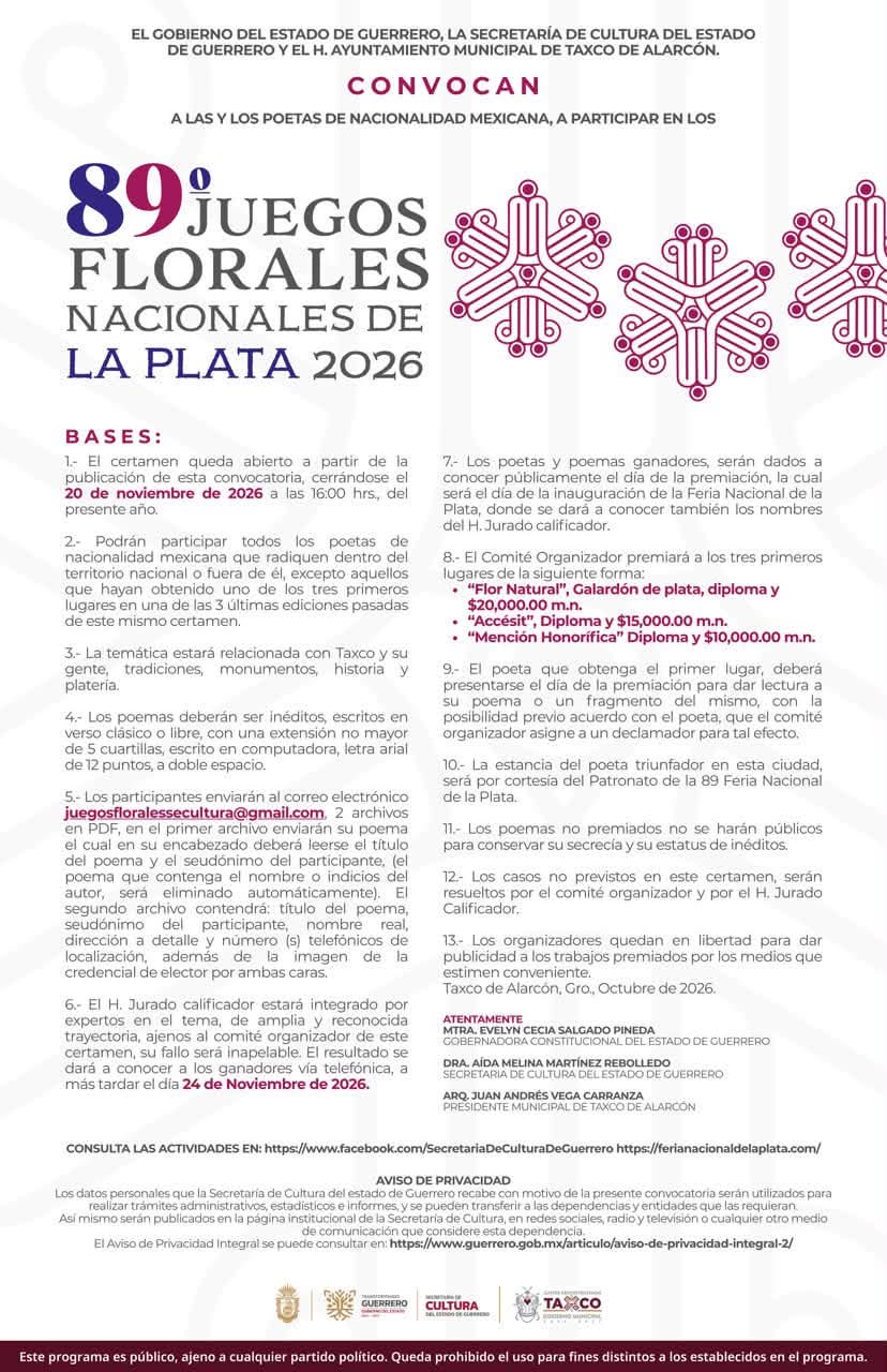 juegos florales taxco 2026